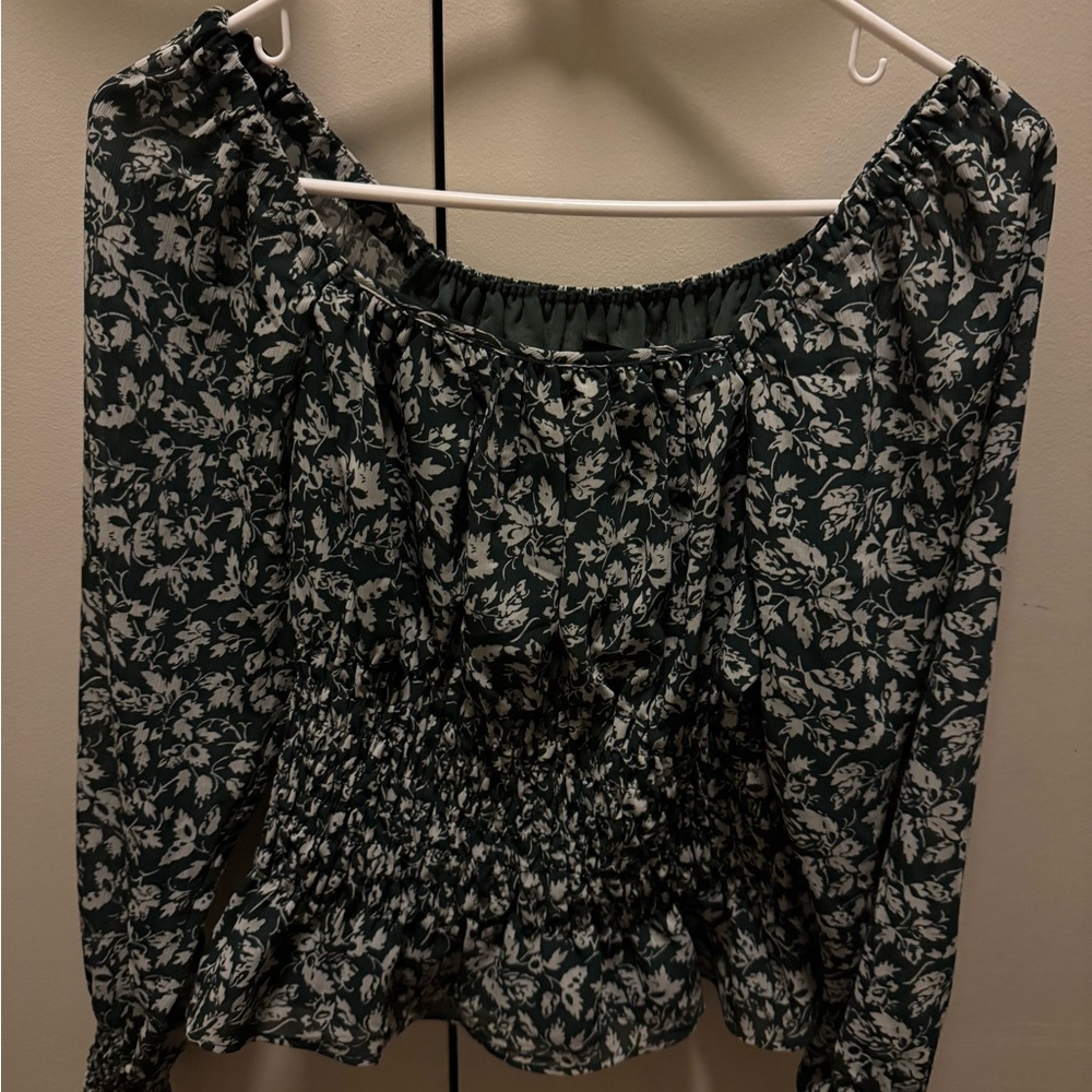 Madewell long sleeve floral top